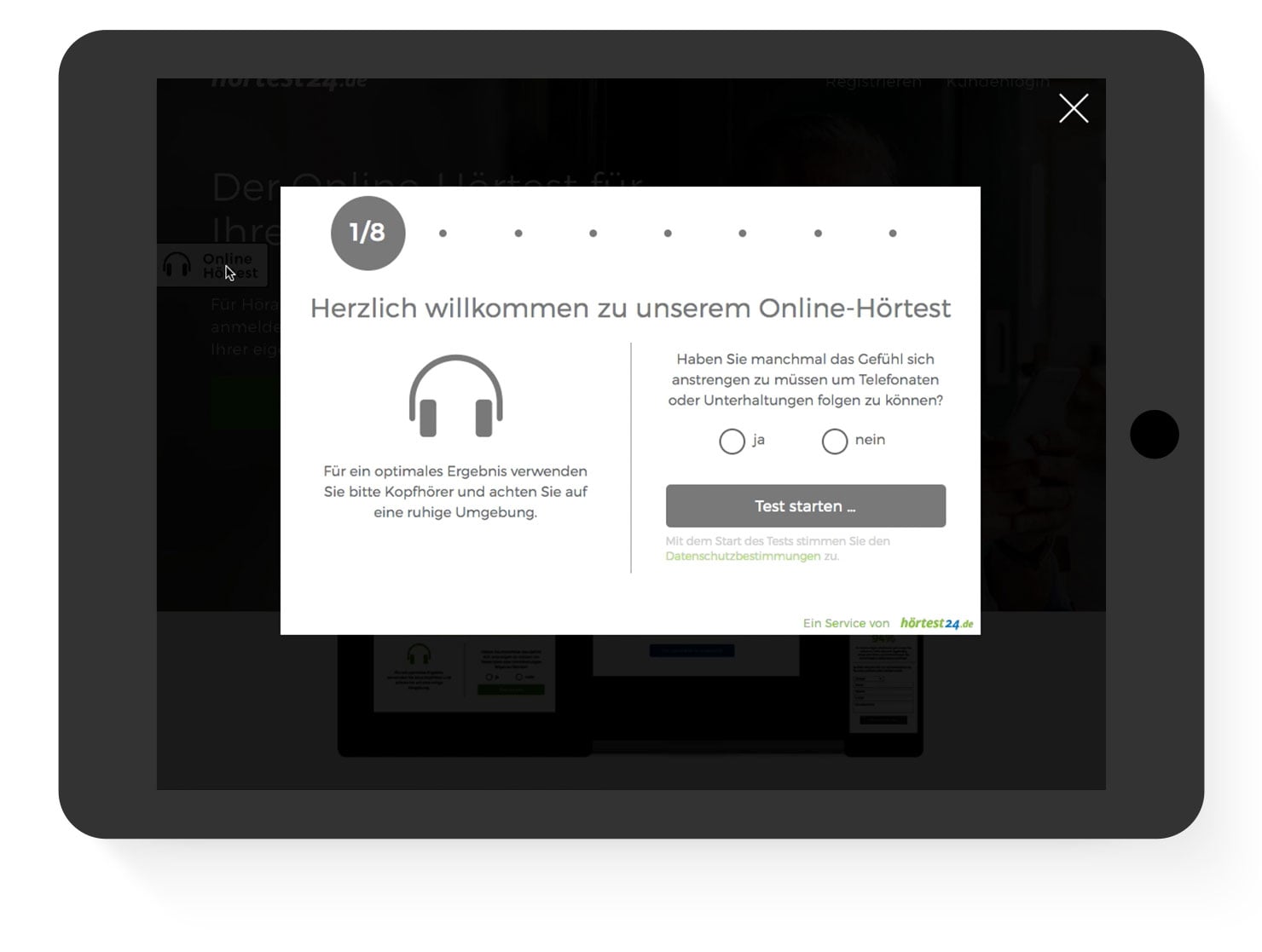 hörtest24.de online audiometry