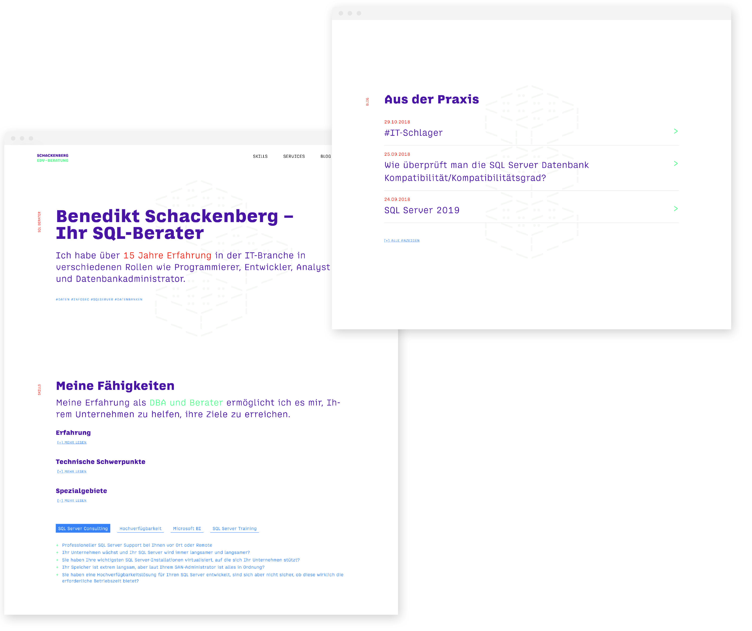 sqlberater.de Website
